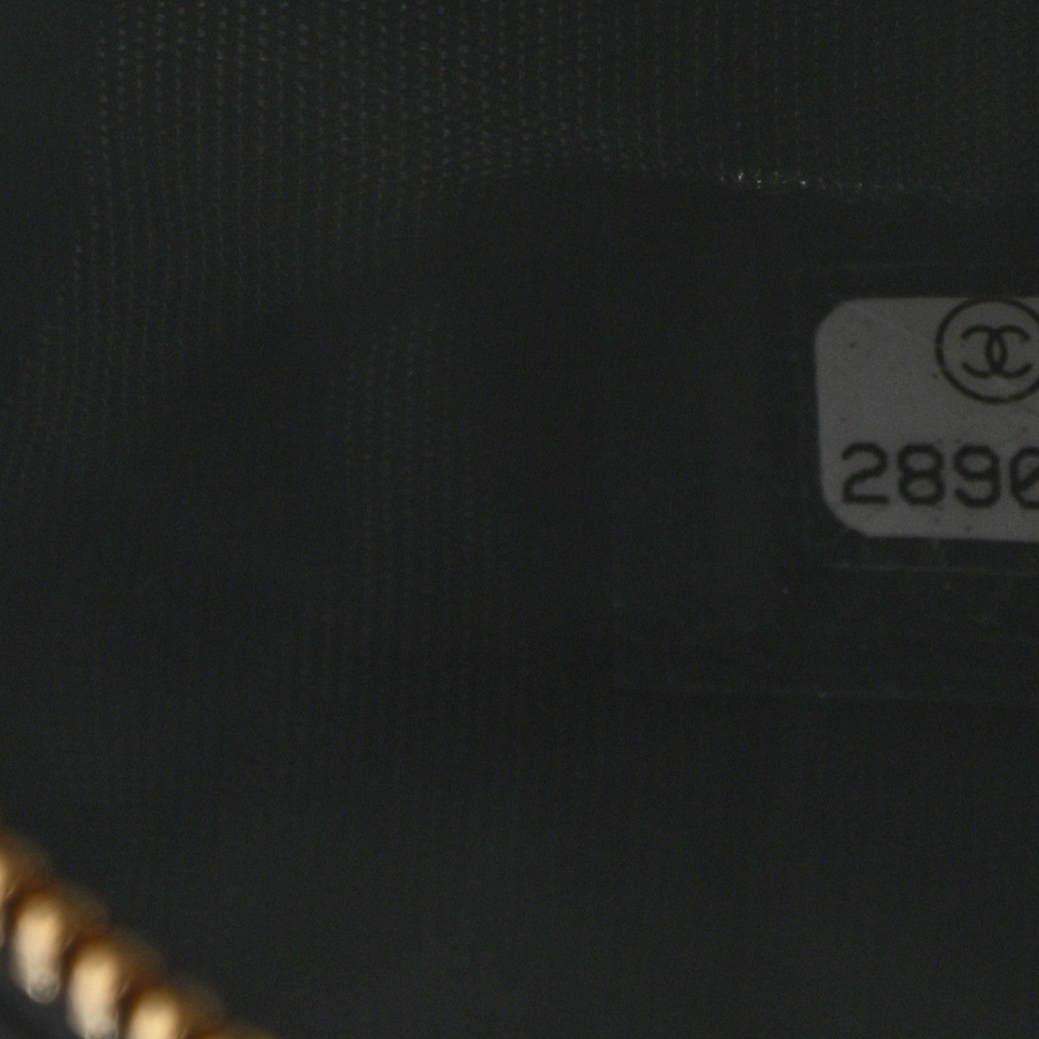 Chanel Lambskin Quilted Double Zip Pouch Black 7 of 7