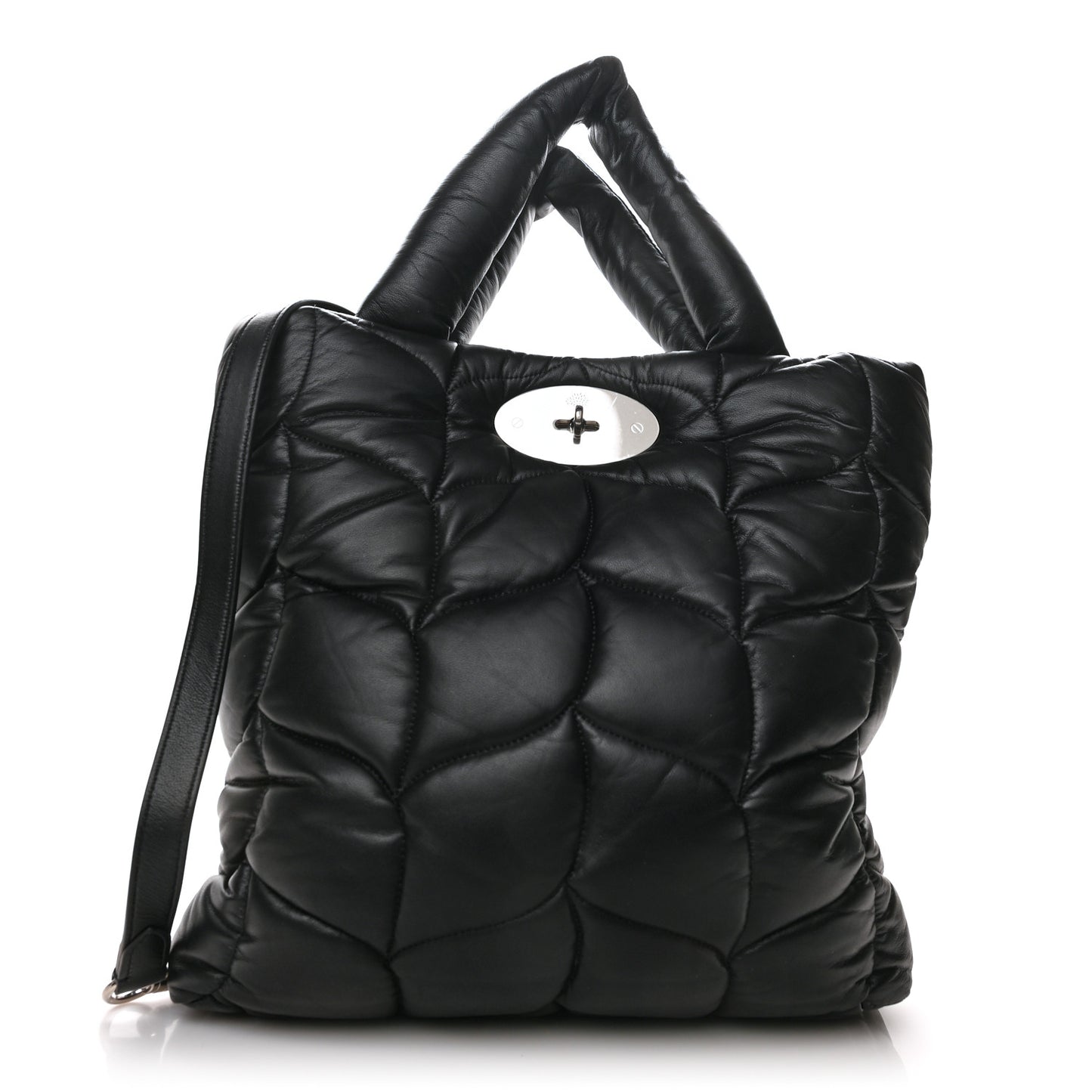 Nappa Pillow Quilted Big Softie Tote Black