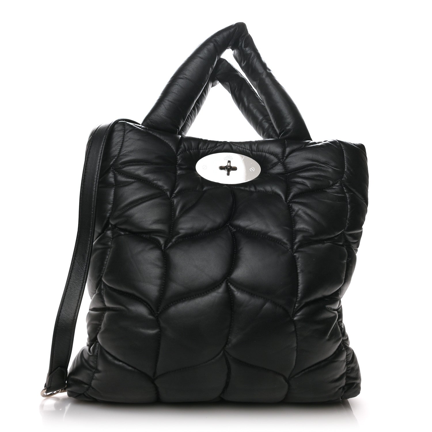 Mulberry Nappa Pillow Quilted Big Softie Tote Black 1 of 9