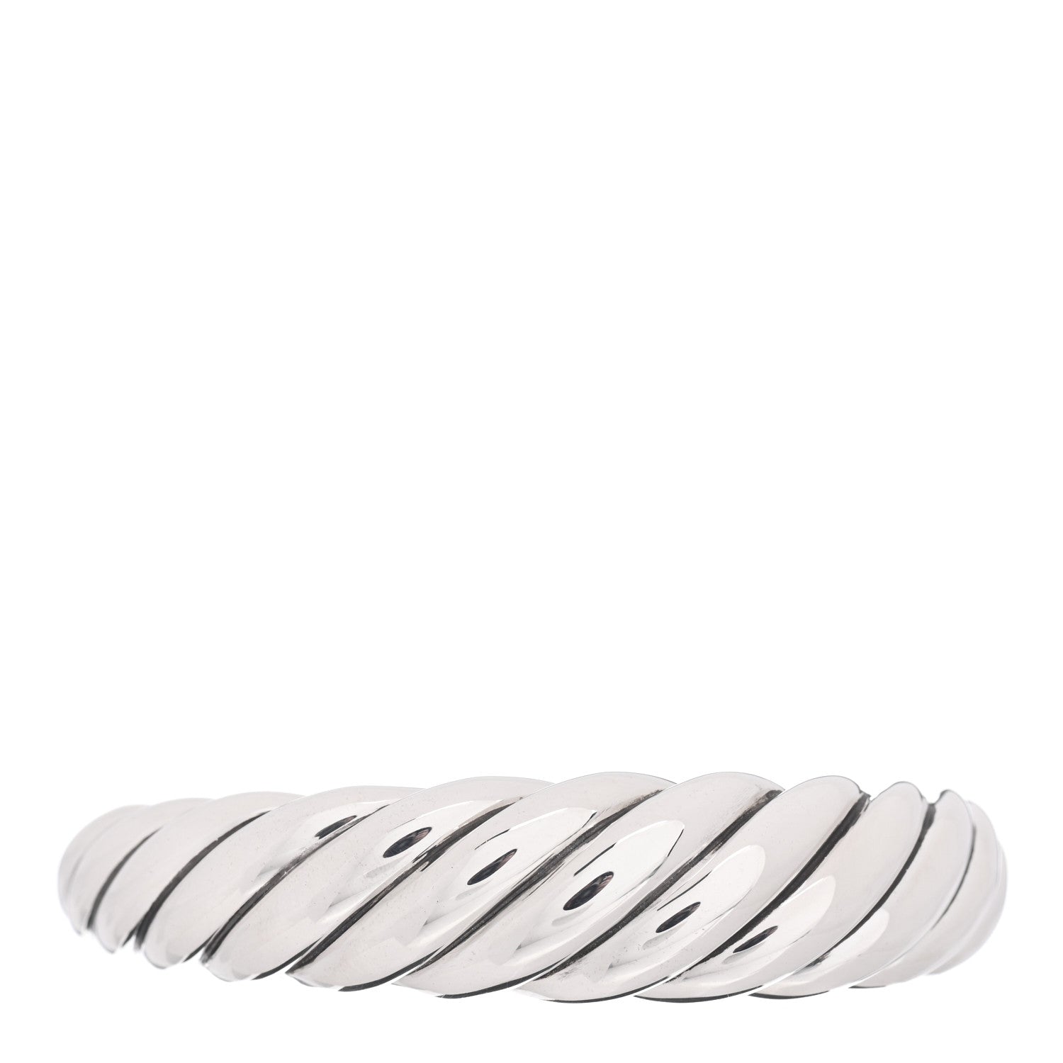 David Yurman Sterling Silver 17mm Pure Form Cable Bracelet 1 of 4