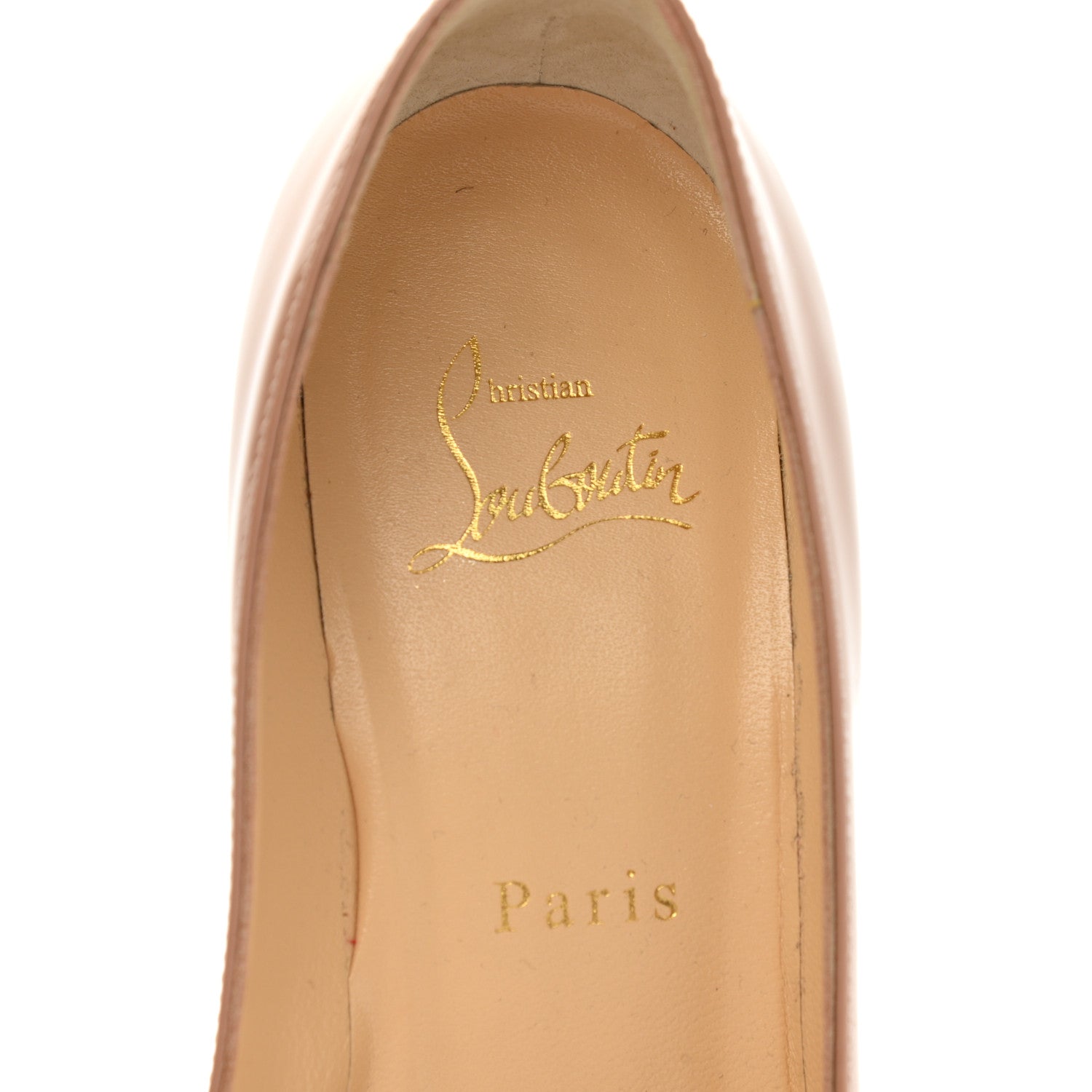 Christian Louboutin Patent Kabetts 100 Pumps 37.5 Nude 7 of 8