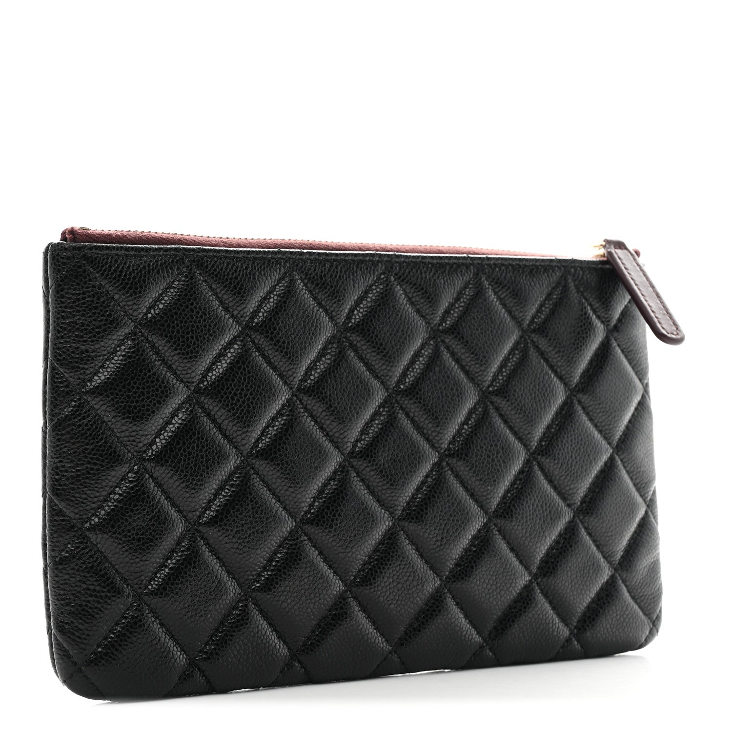 Chanel Caviar Quilted Small Zipped Pouch Black 3 of 8