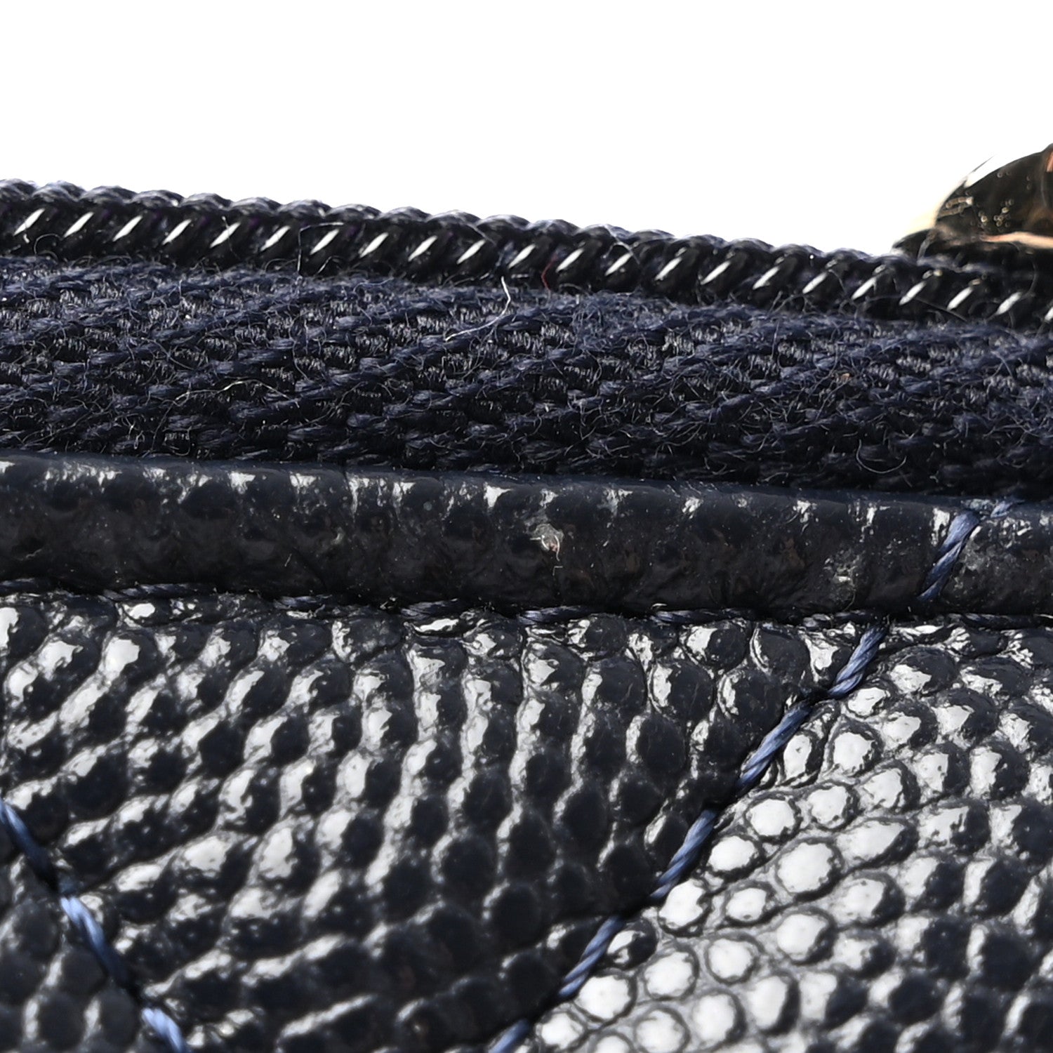 Chanel Caviar Quilted Compact Flap Wallet Navy 12 of 16