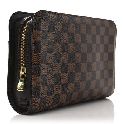 Louis Vuitton Damier Ebene Pochette Saint Louis Clutch 3 of 8