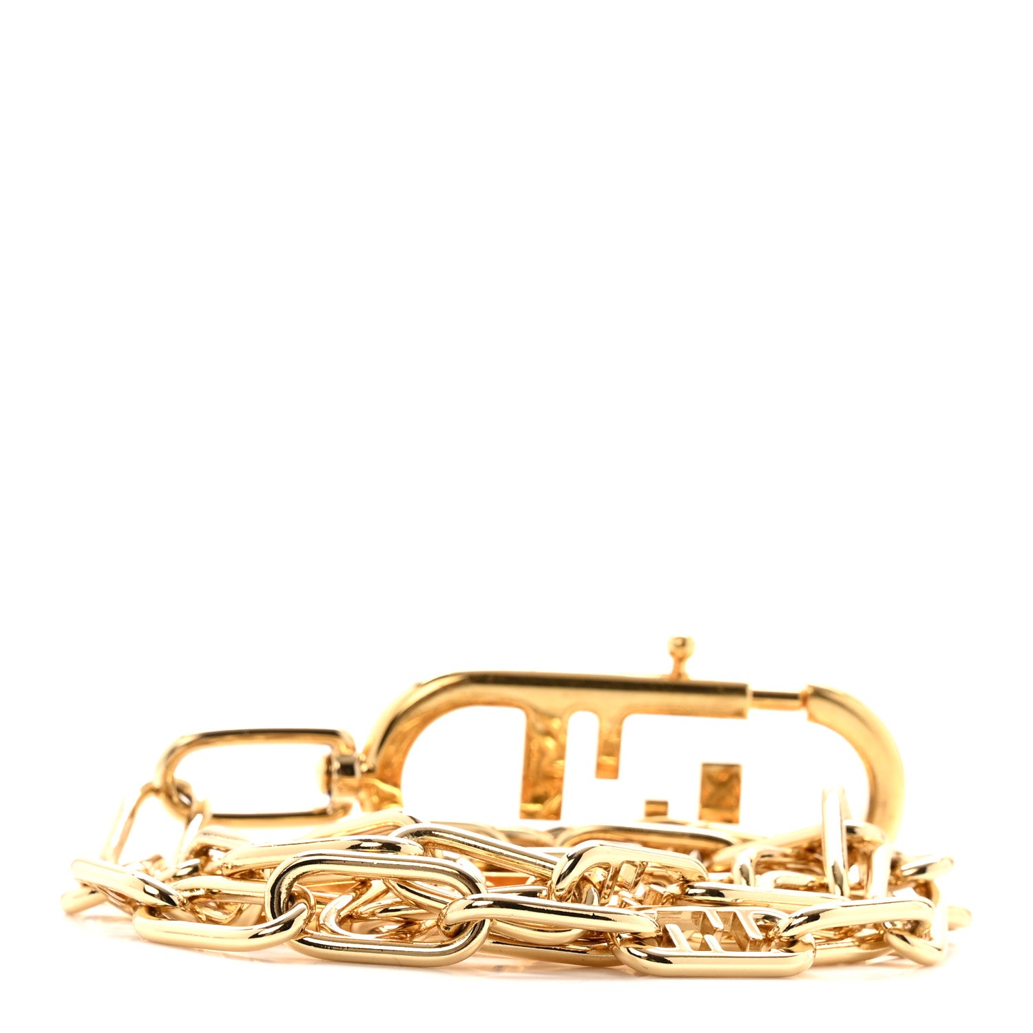 Fendi Metal O'Lock Strap You Gold 2 of 6