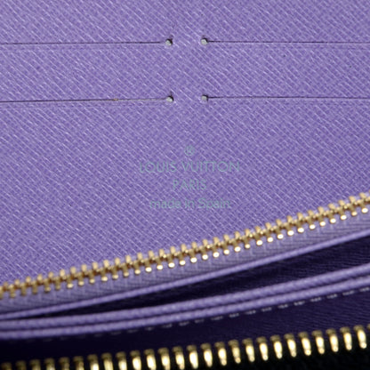 Louis Vuitton Monogram Multicolor Zippy Wallet Black Violet 6 of 8