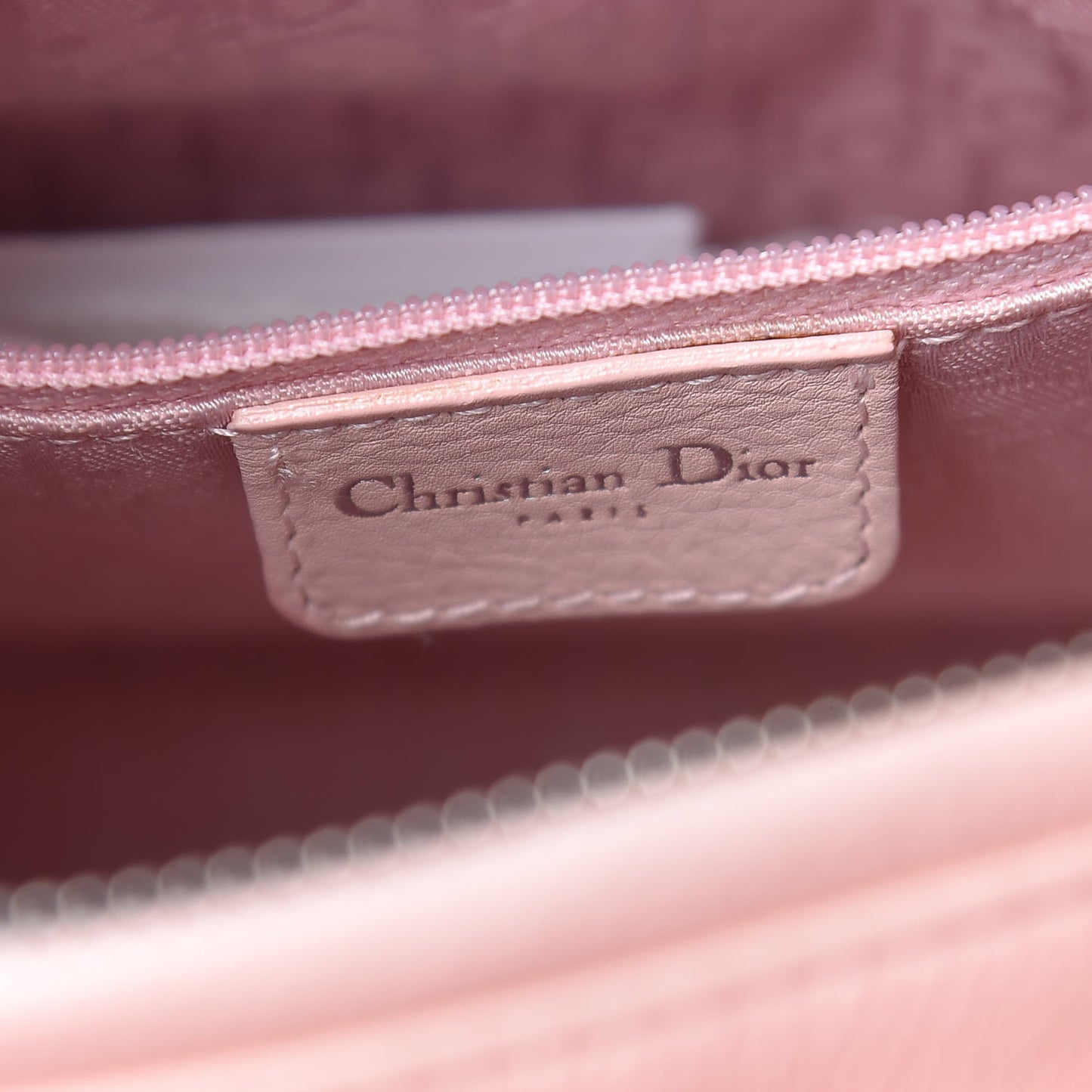 Grained Calfskin Cannage Medium Lady Dior Pink
