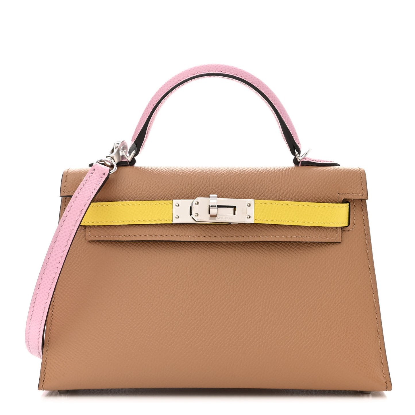 Epsom Mini Kelly Sellier 20 Chai Mauve Sylvestre Lime
