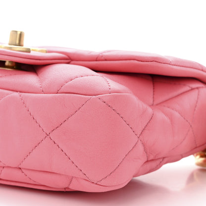 Chanel Lambskin Quilted Mini Funky Town Flap Pink 10 of 10
