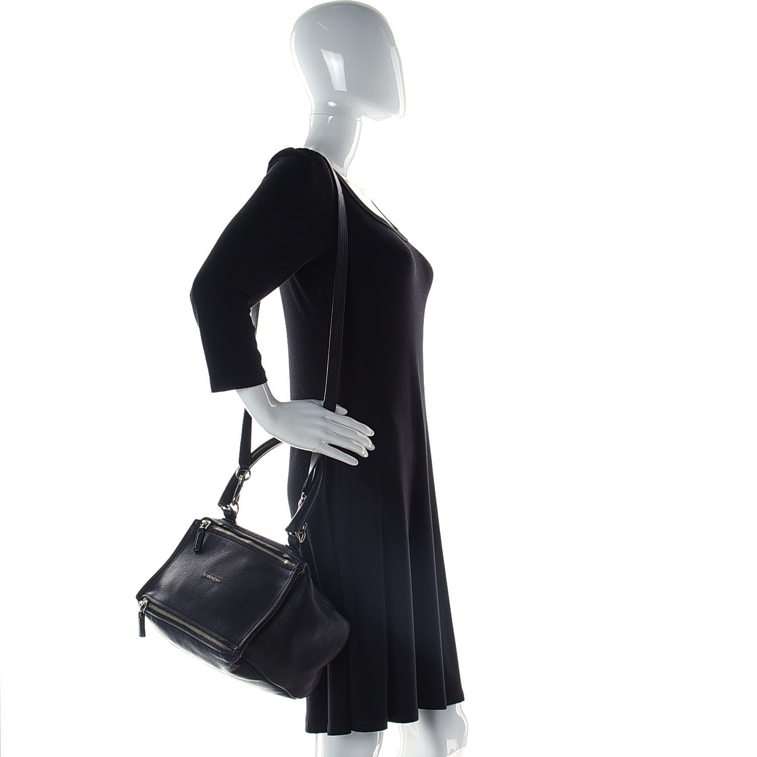 Givenchy Sugar Goatskin Small Pandora Black 2 of 10