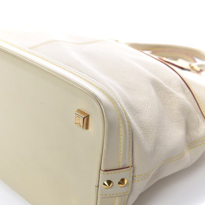 Louis Vuitton Suhali Lockit MM White 19 of 20