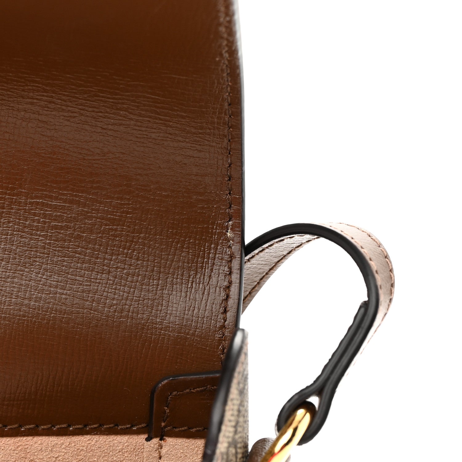 Gucci GG Supreme Monogram Mini Horsebit 1955 Crossbody Bag Beige Brown Sugar 11 of 16