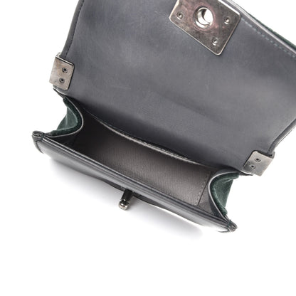 Chanel Velvet Quilted Mini Boy Flap Green 7 of 9
