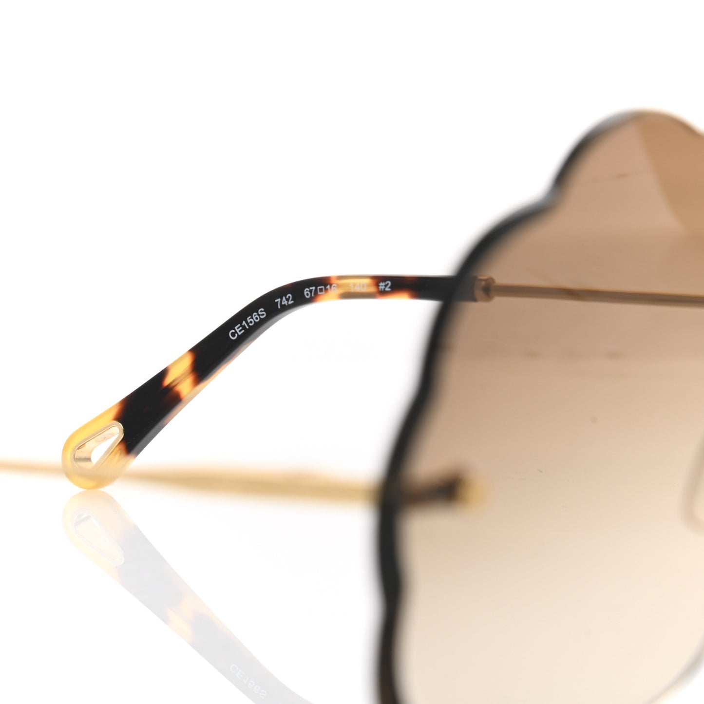 Flower Round Sunglasses CE156S in Brown