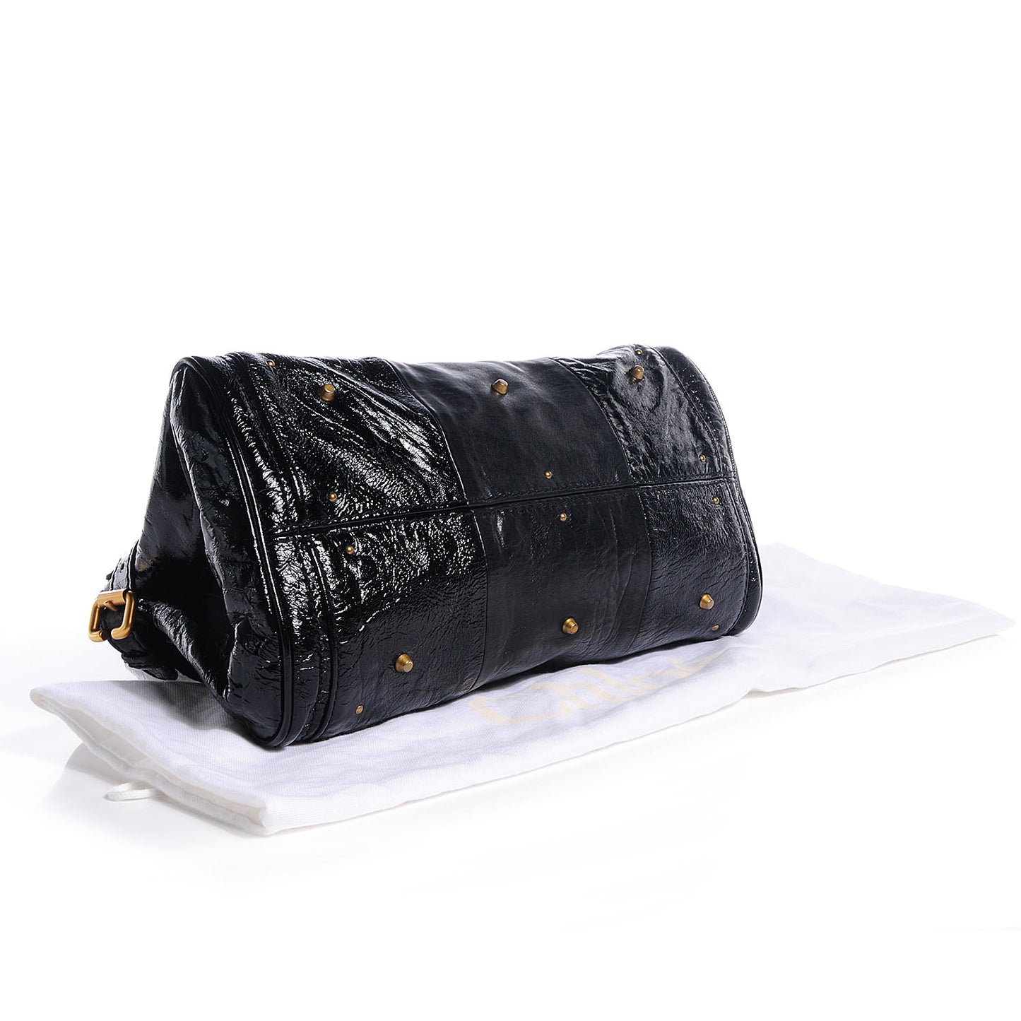 Patent Leather Medium Paddington Satchel Black