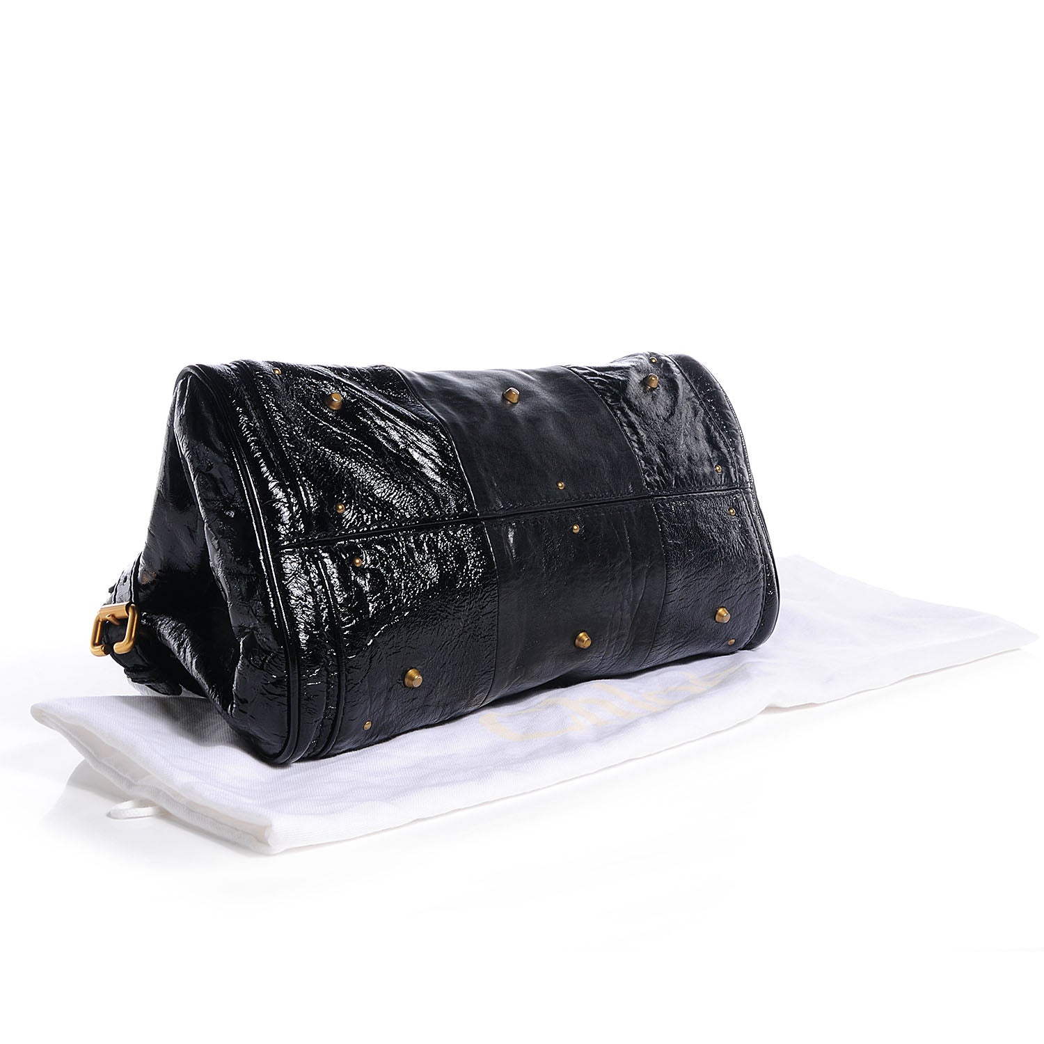 Chloe Patent Leather Medium Paddington Satchel Black 4 of 10