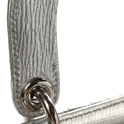 Christian Dior Metallic Grained Calfskin Cannage Small Lucky Badges My Lady Dior Silver 13 of 13