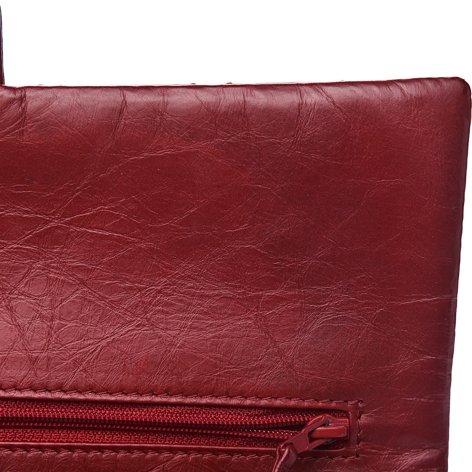 Chanel Aged Calfskin Quilted 2.55 Reissue 226 Flap Red 9 of 15