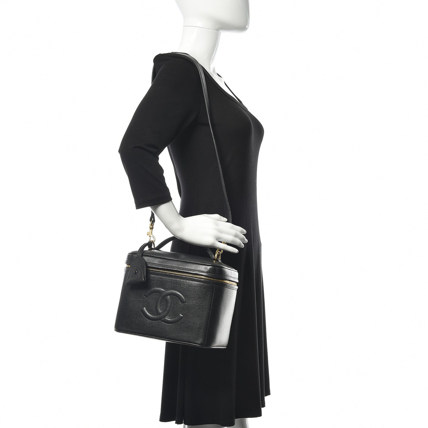Caviar CC Vanity Train Case Black