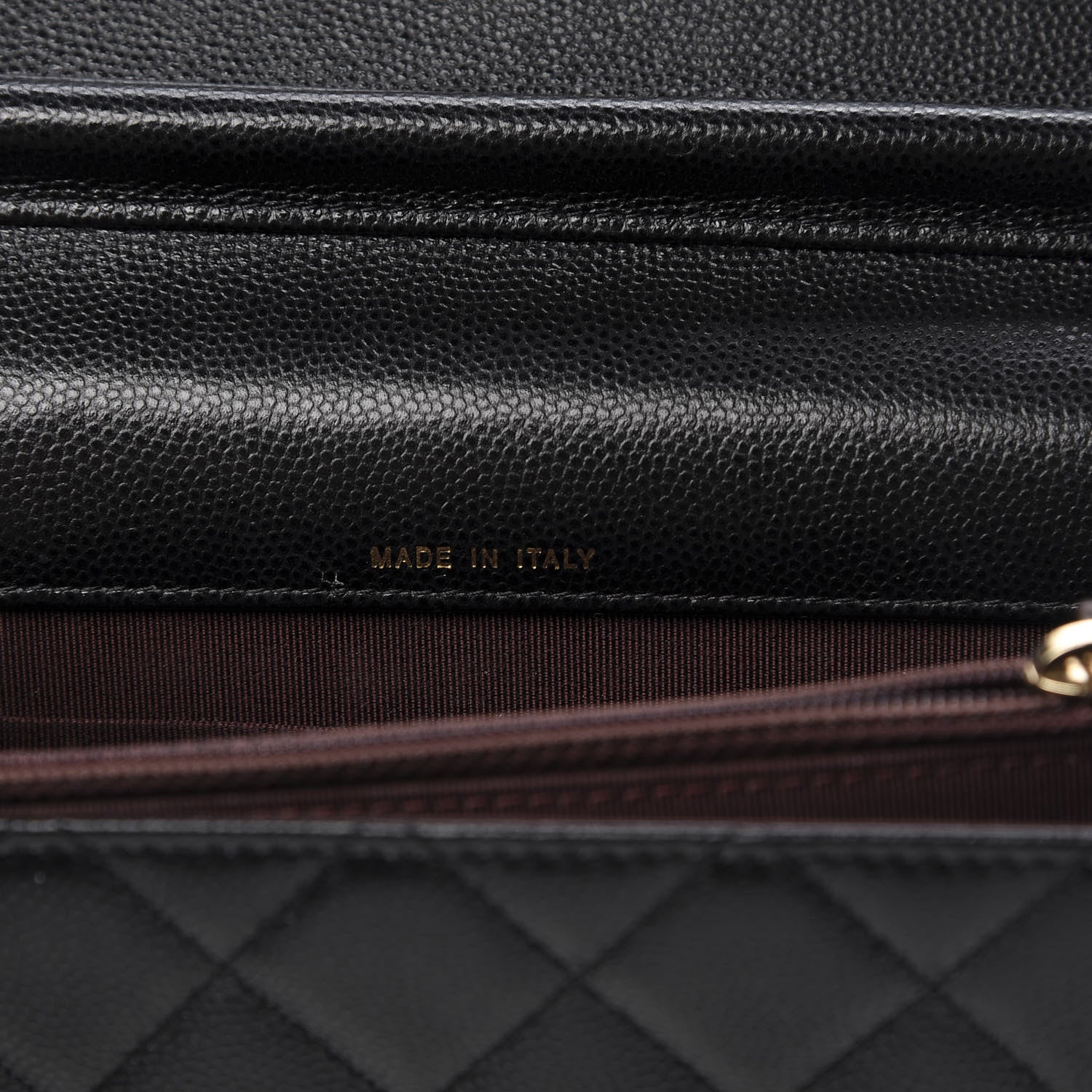 Chanel Caviar Quilted Square Wallet On Chain WOC Black 7 of 13