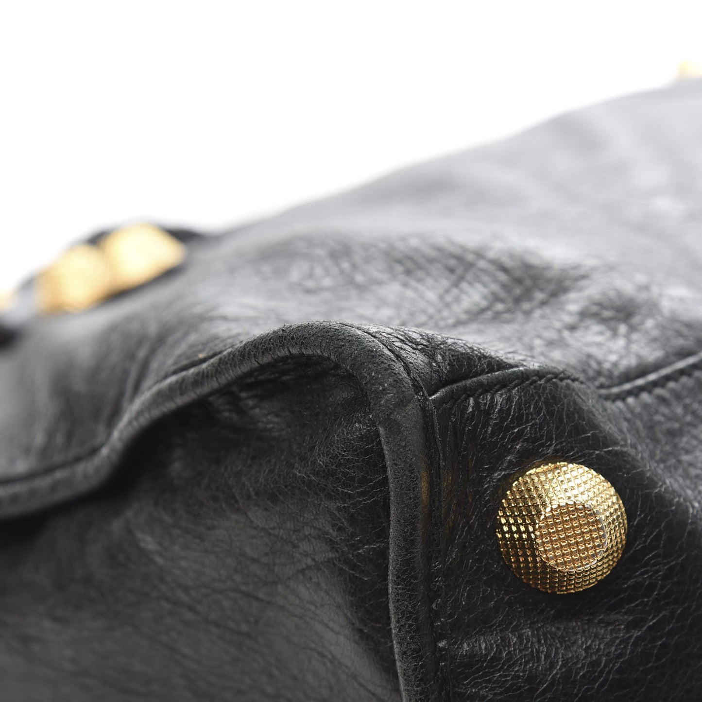 Agneau Giant 21 Gold Hardware Work Black