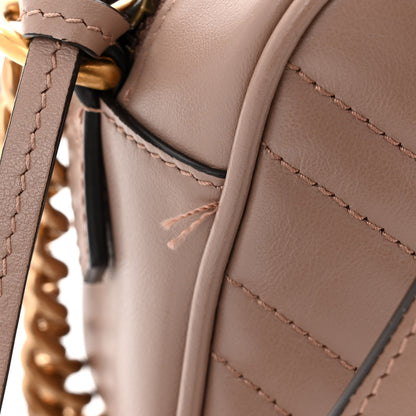 Gucci Calfskin Matelasse Small GG Marmont Chain Shoulder Bag Porcelain Rose 11 of 12