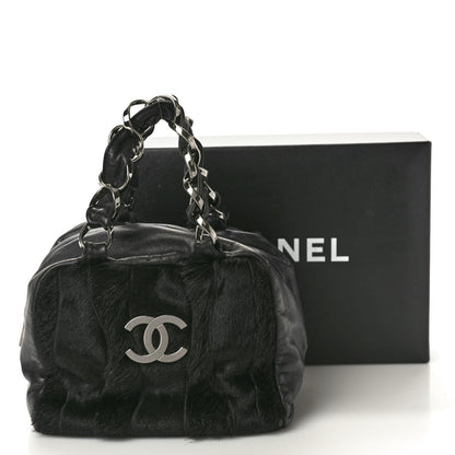 Chanel Lambskin Pony Hair Tote Black 11 of 11