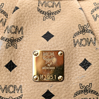 MCM Visetos Medium Essentials Shopper Tote Beige 5 of 7