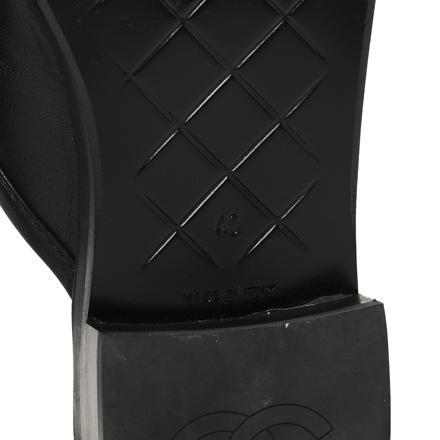 Chanel Lambskin Quilted CC Turnlock Mules 40 Black 9 of 11