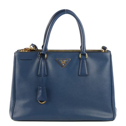 Prada Saffiano Medium Galleria Double Zip Tote Bleuette 1 of 26