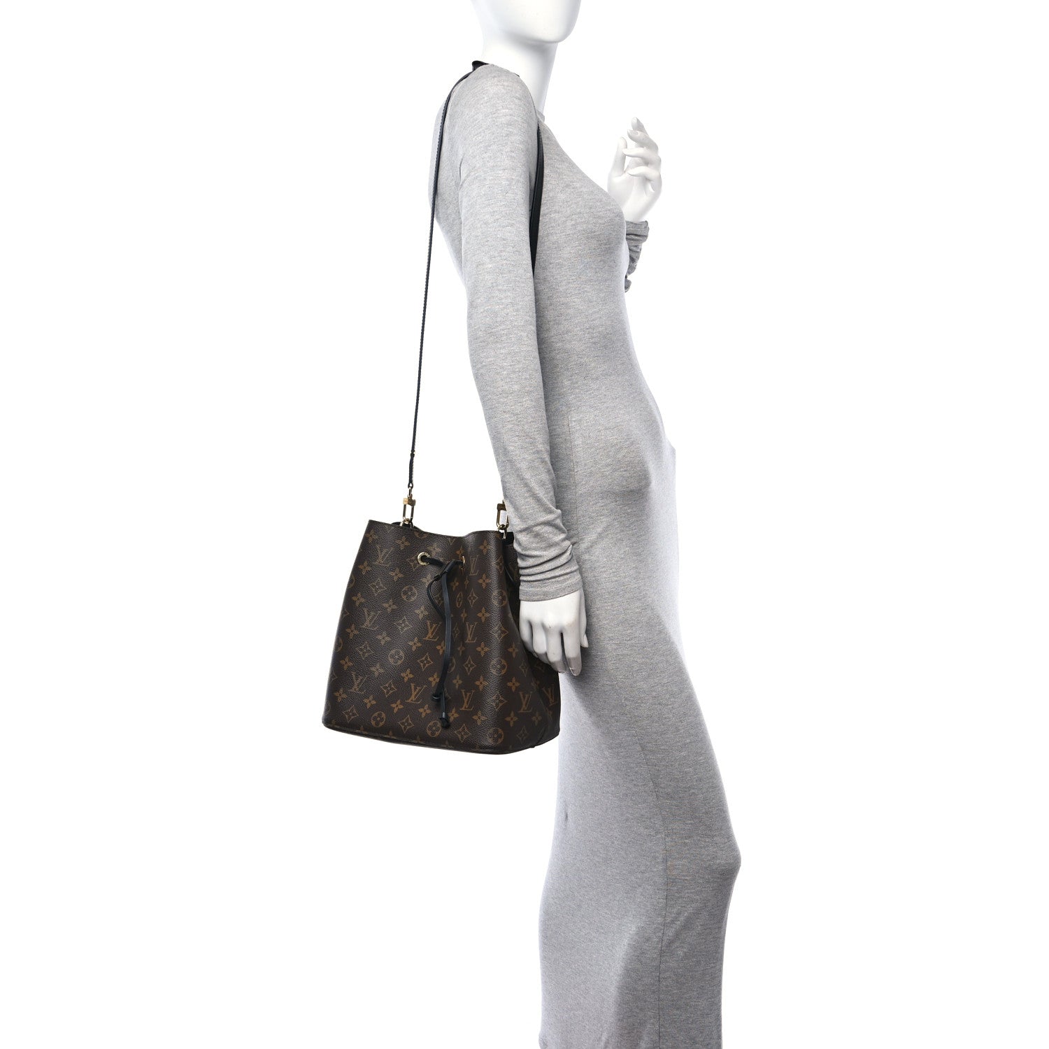 Louis Vuitton Monogram Neonoe MM Black 2 of 12