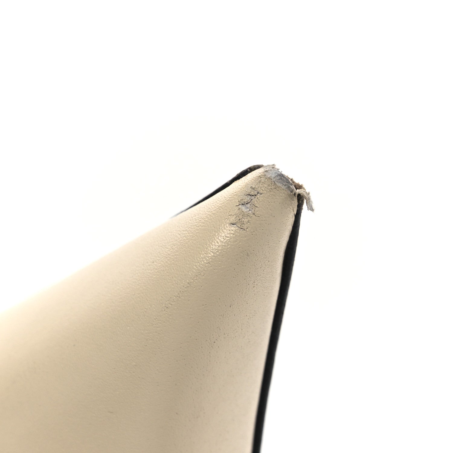 Saint Laurent Calfskin Kiss 105 Slingback Pumps 37 Egg Shell 11 of 14