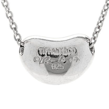 Tiffany Sterling Silver 11mm Elsa Peretti Bean Pendant Necklace 6 of 6