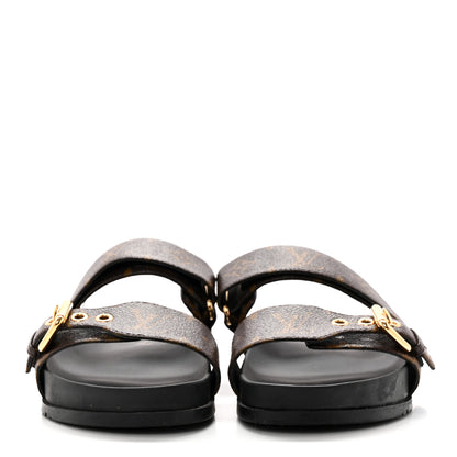 Louis Vuitton Bom Dia Flat Mule Sandals 36 Black 2 of 13
