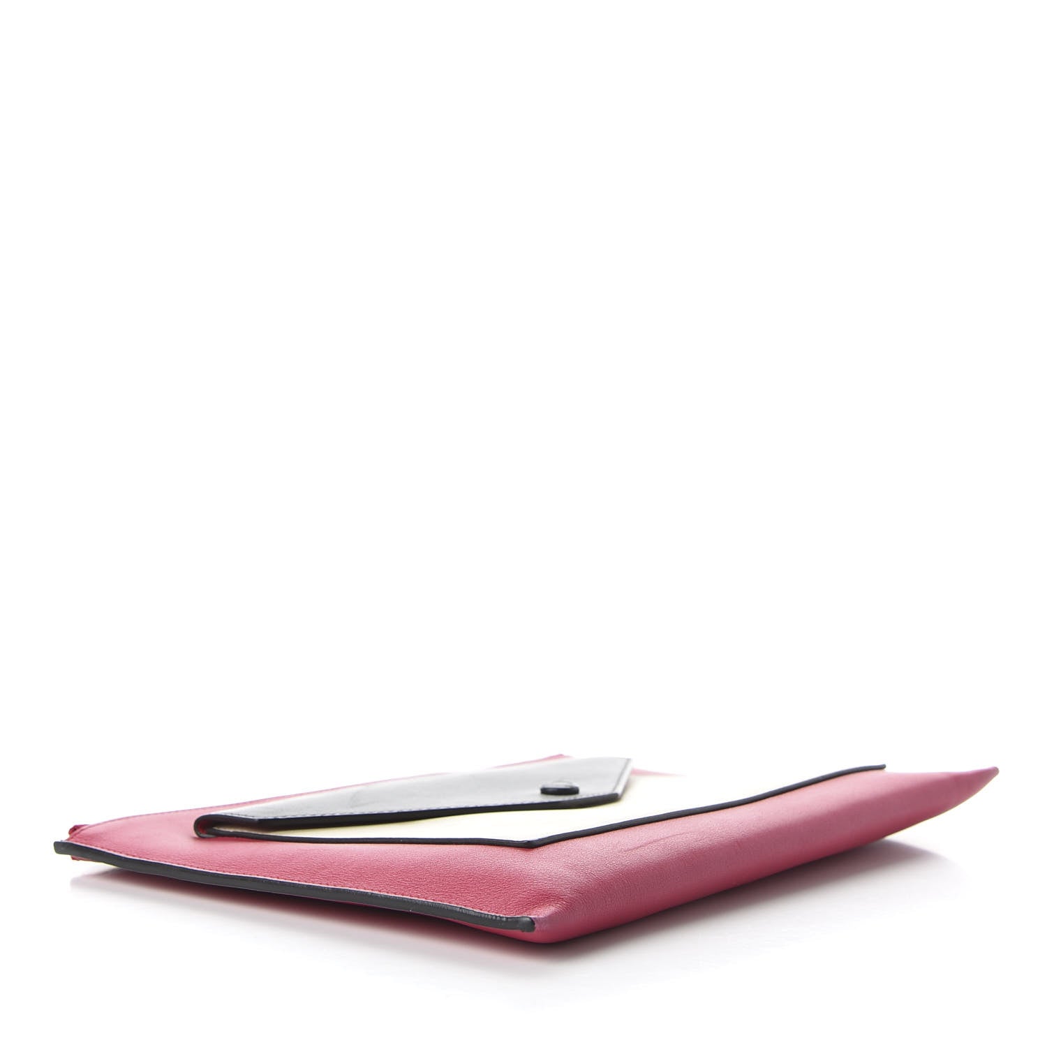 Celine Calfskin Flap Pocket Clutch Fuchsia 4 of 8