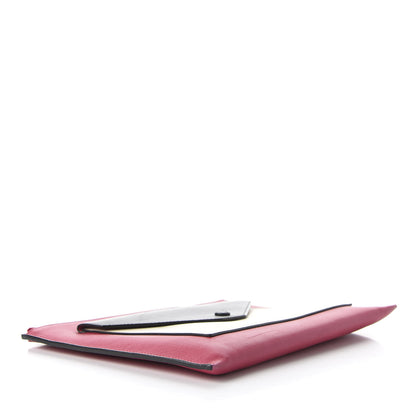 Celine Calfskin Flap Pocket Clutch Fuchsia 4 of 8