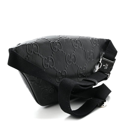 Gucci Calfskin GG Tennis Embossed Belt Bag Black 3 of 10