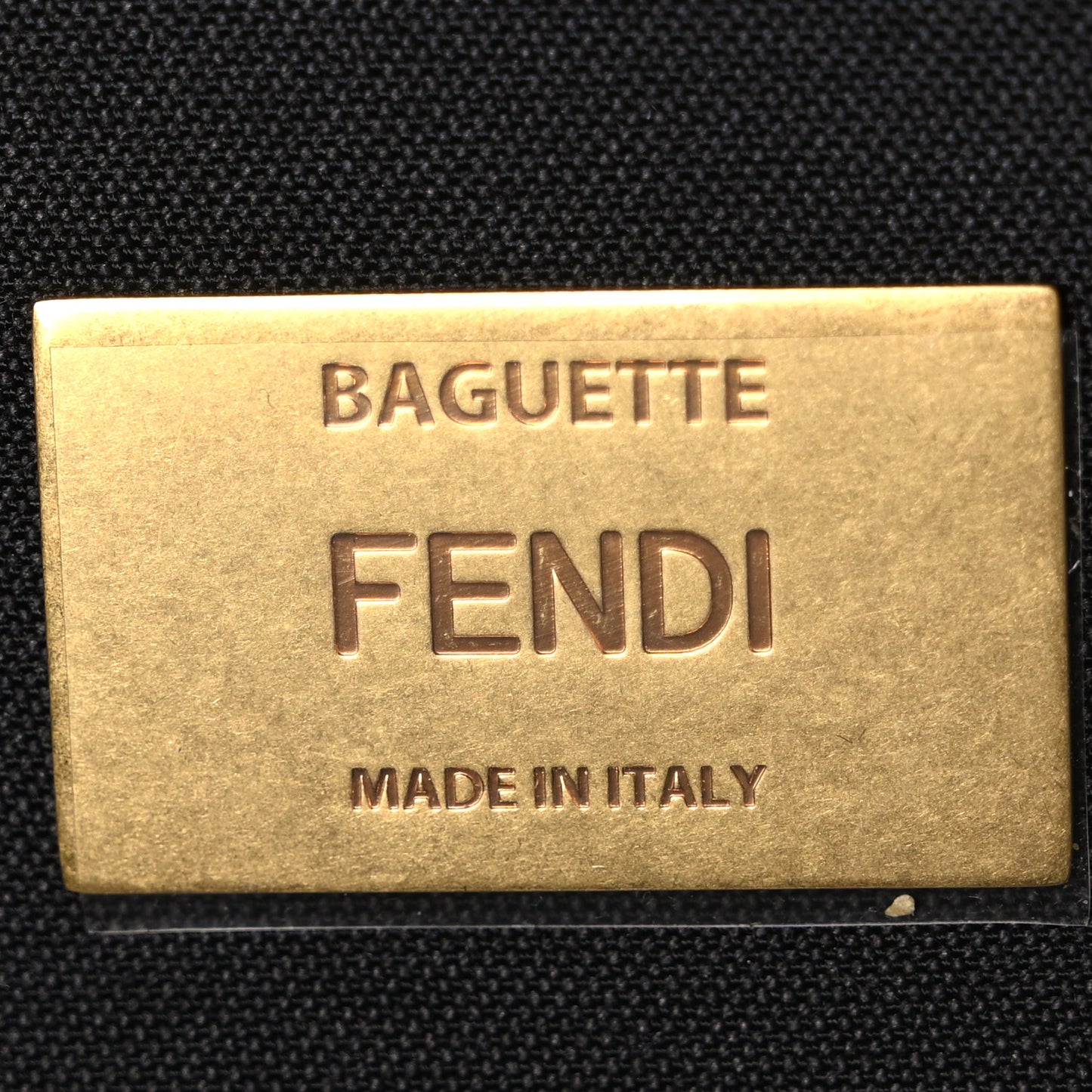 Nappa FF 1974 Embossed Baguette Avocado