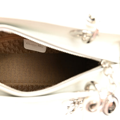 Christian Dior Lambskin Cannage Medium Lady Dior White 5 of 12