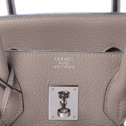 Hermes Taurillon Clemence Birkin 35 Gris Tourterelle 8 of 9