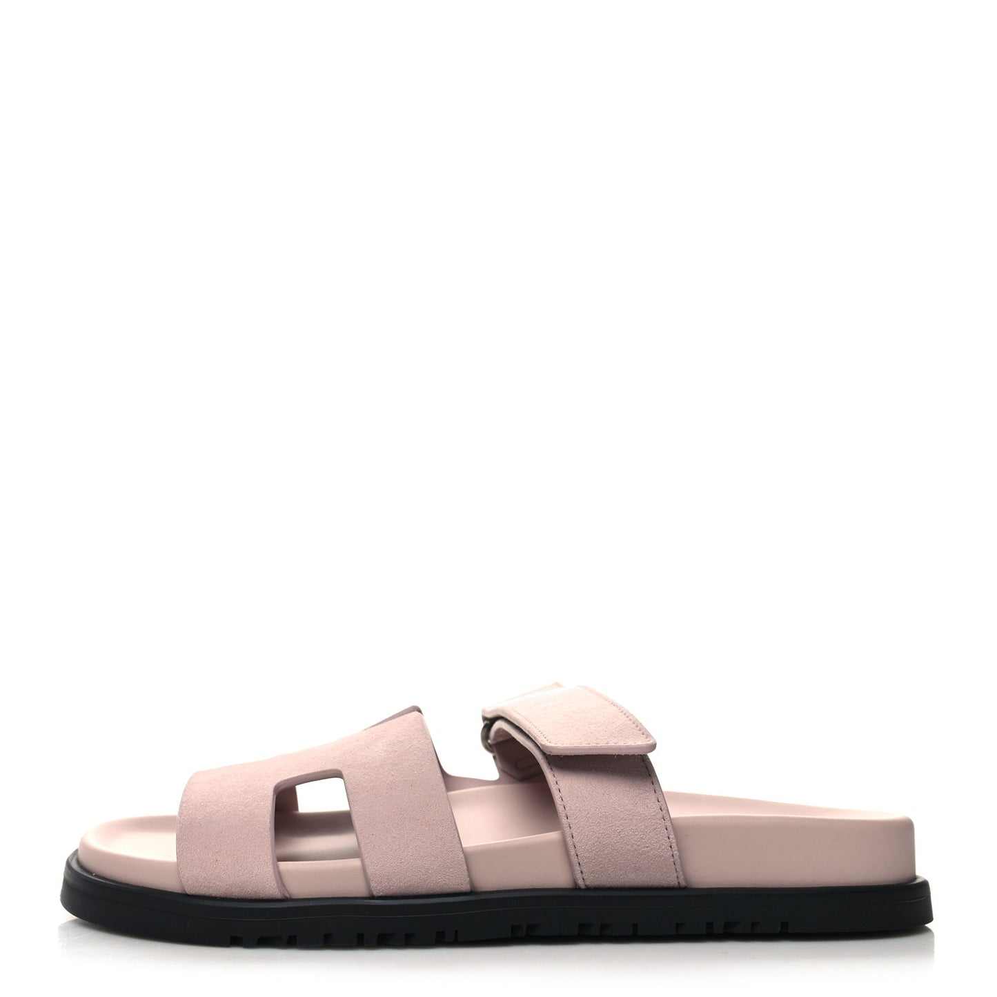 Suede Goatskin Womens Chypre Sandals 38.5 Rose Porcelaine