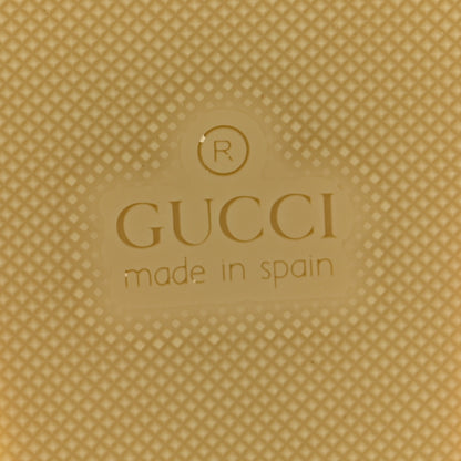 Gucci Monogram Patches Ankle Wrap Platform 35/120mm Espadrille Wedges 37 Beige White 7 of 9