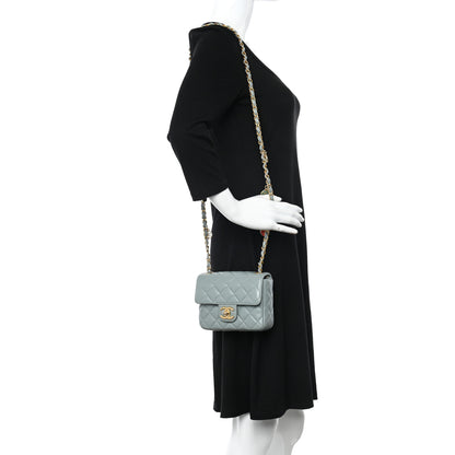 Chanel Lambskin Quilted Casino Chips Mini Square Flap Grey 2 of 10
