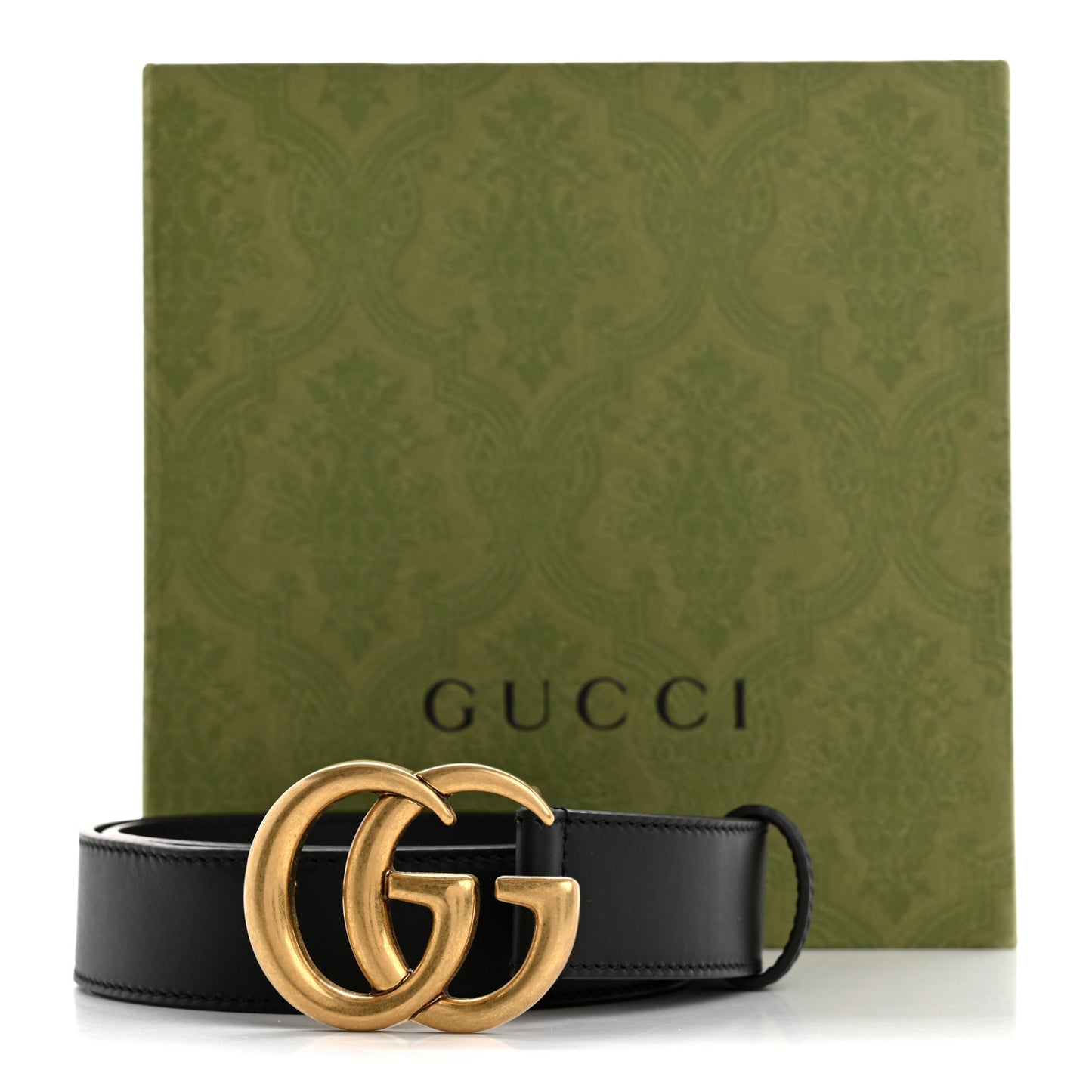 Calfskin Double G Belt 75 30 Black