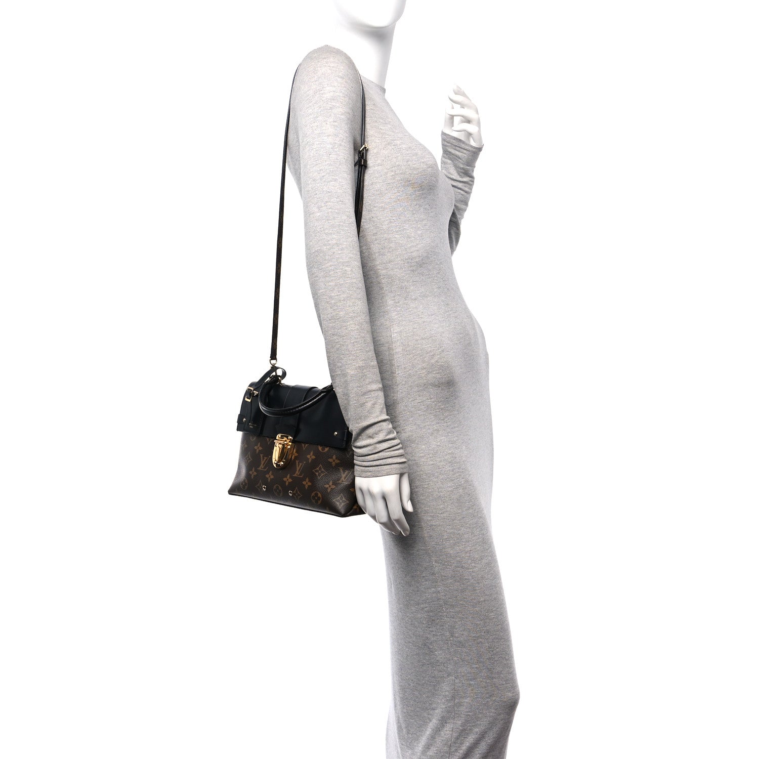 Louis Vuitton Monogram One Handle Flap Bag MM 2 of 12