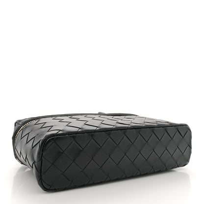 Bottega Veneta Calfskin Intrecciato Bang Bang Vanity Case Black 4 of 11