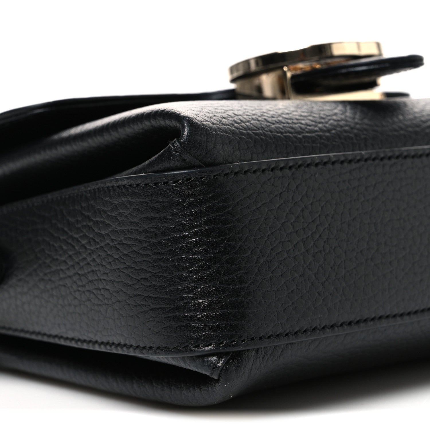 Gucci Dollar Calfskin Interlocking G Crossbody Bag Black 9 of 11