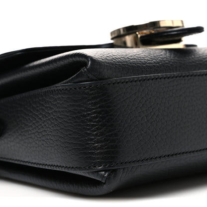 Gucci Dollar Calfskin Interlocking G Crossbody Bag Black 9 of 11