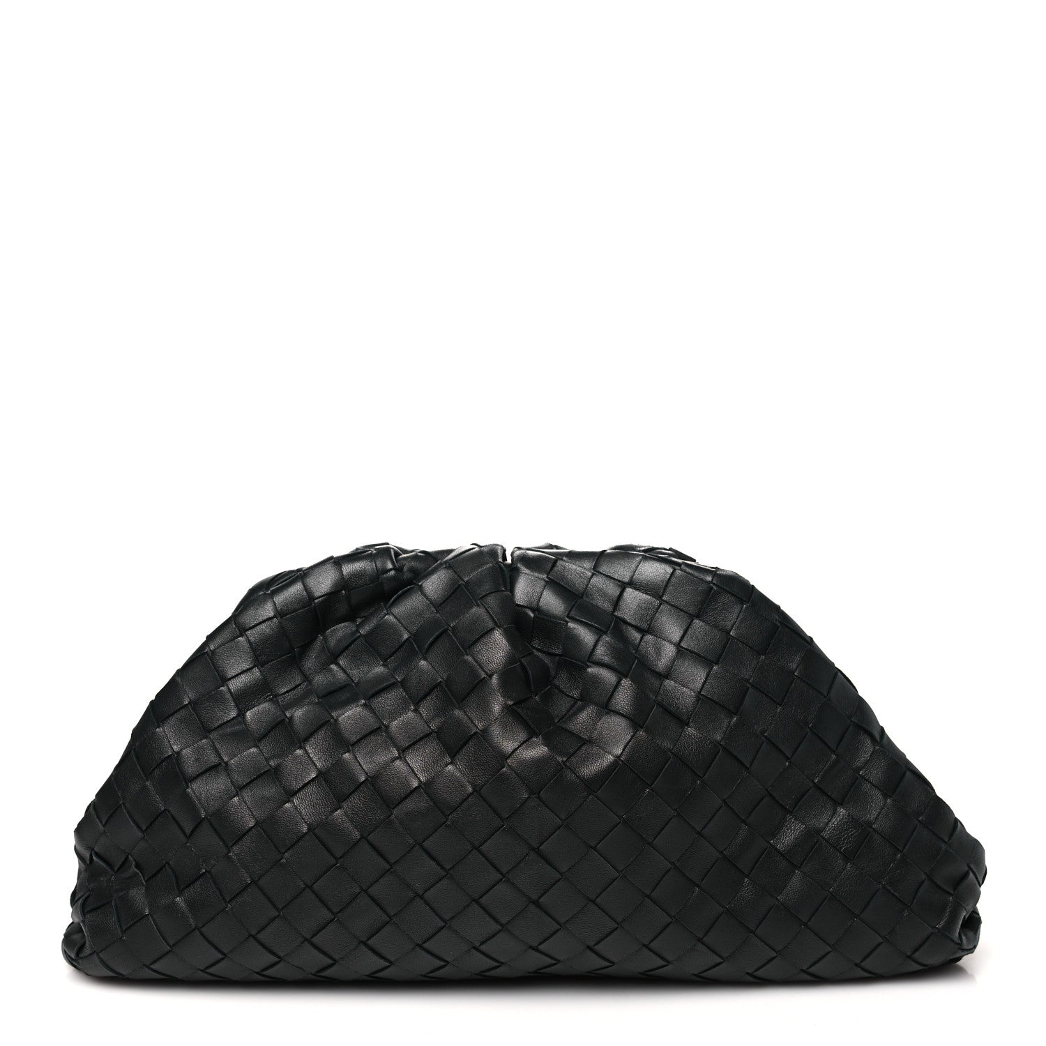 Bottega Veneta Nappa Maxi Intrecciato The Pouch Oversized Clutch Black 1 of 8
