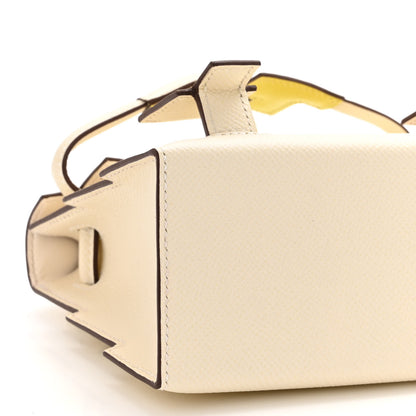 Hermes Epsom Quelle Idole Picto Kelly Doll Handbag Nata Mauve Sylvestre Lime Chai 12 of 14
